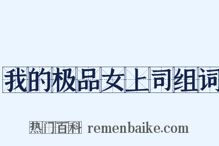 我的极品女上司组词是什么意思的图片